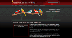 Desktop Screenshot of emrexoticbirdbreeder.com