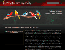 Tablet Screenshot of emrexoticbirdbreeder.com